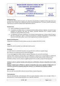Informazioni Sicurezza e Prestazione Medicazioni adesive sterili in TNT con tampone antiaderente – Farmapore_page-0001