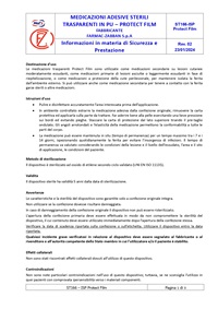 Informazioni Sicurezza e Prestazione Medicazioni adesive sterili trasparenti in PU – Protect film_page-0001