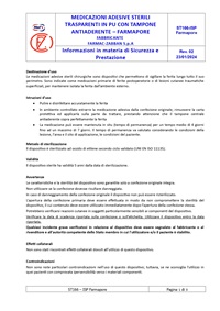 Informazioni Sicurezza e Prestazione Medicazioni adesive sterili trasparenti in PU con tampone antiaderente – Farmapore_page-0001