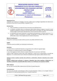 Informazioni Sicurezza e Prestazione Medicazioni adesive sterili trasparenti in PU per ago cannula e fissaggio cateteri – Protect Film_page-0001
